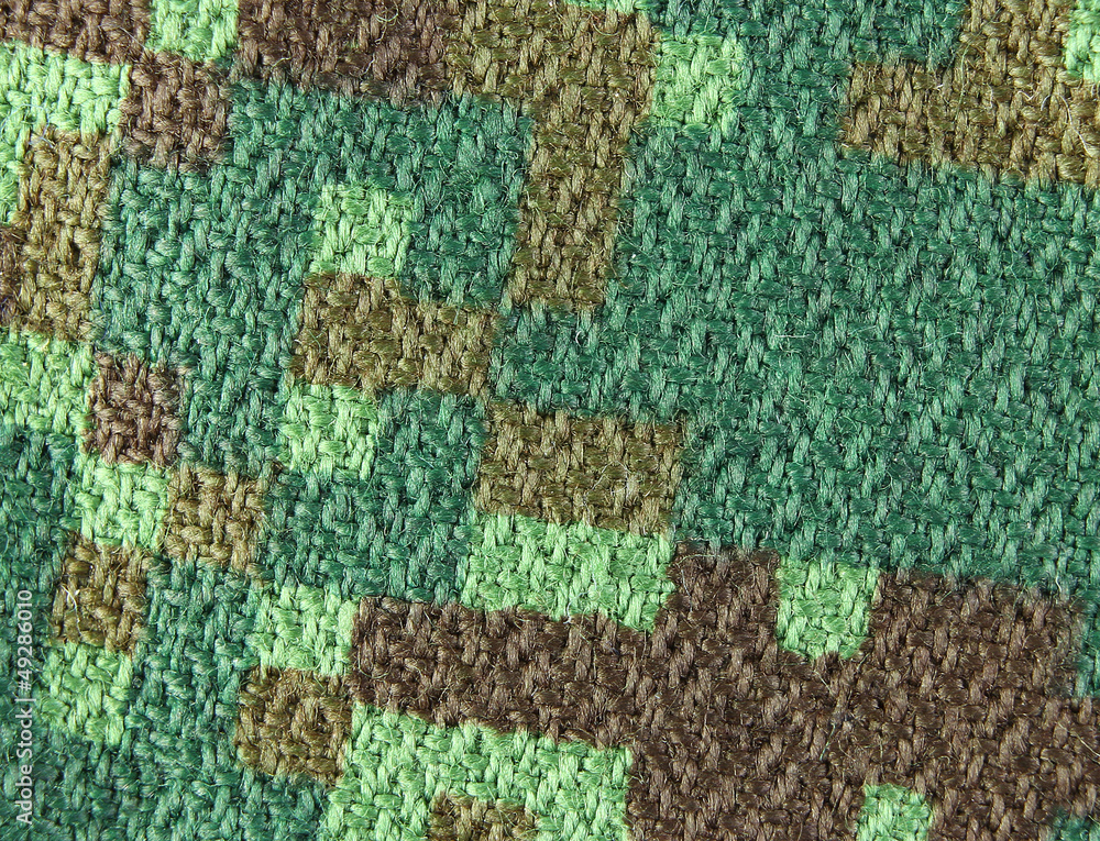 camouflage fabric, closeup