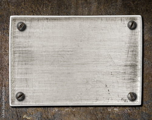 old scratched steel plate t...
