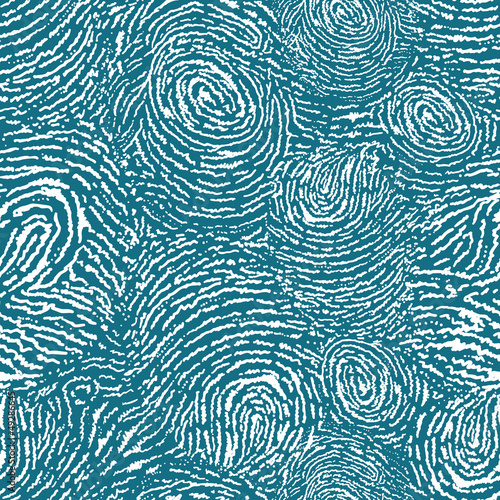 Vector finger print texture seamless pattern background