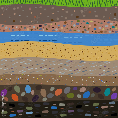 layers of the earth abstract background