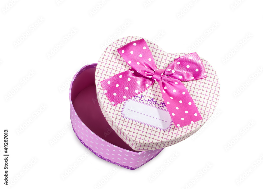 Gift box on white background Gift box on white background
