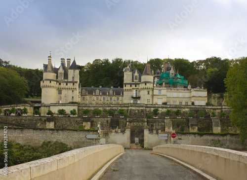 Chateau d'Usse (built XV - XVI century) from in Indre-et-Loire d