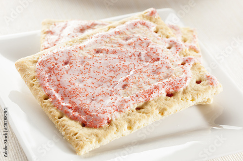 Hot Strawberry Toaster Pastry