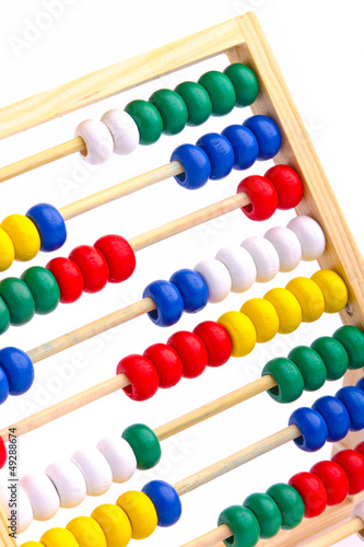 Abacus toy for child isolated on white background