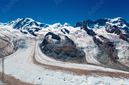 Mountains with glacier