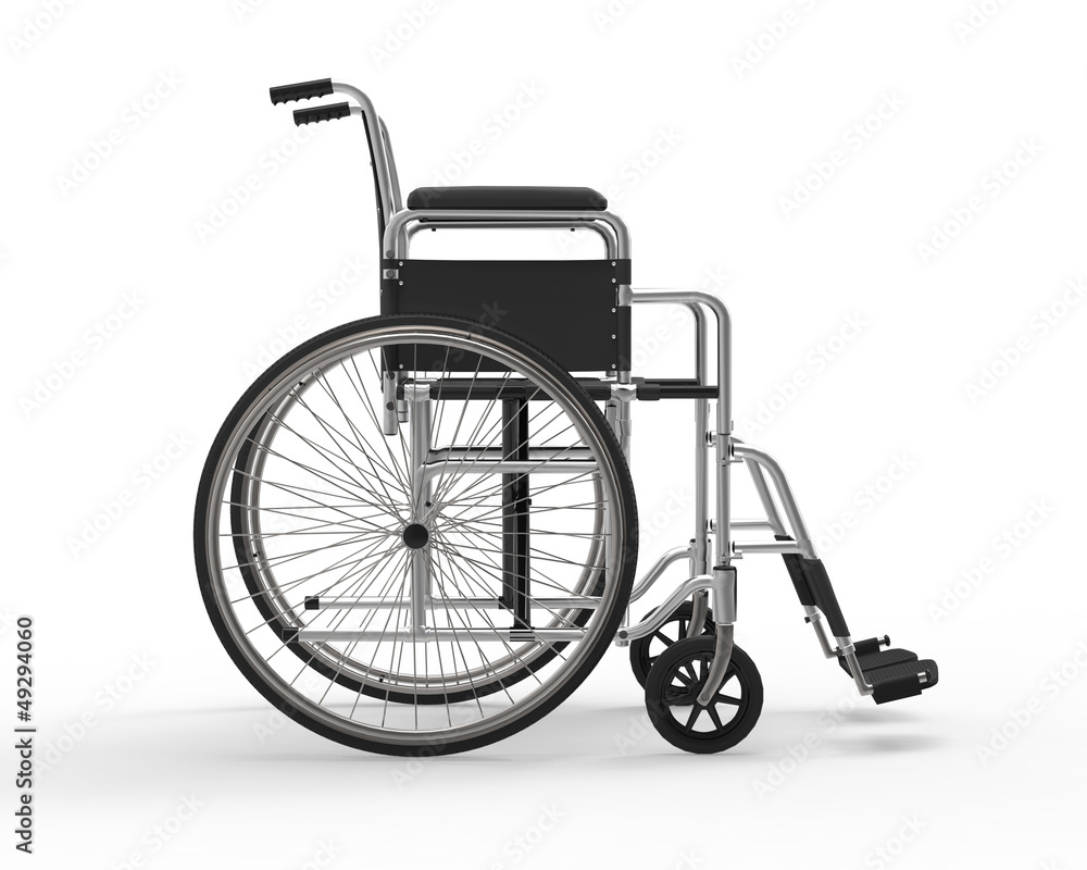 Wheelchair Isolated on White Background