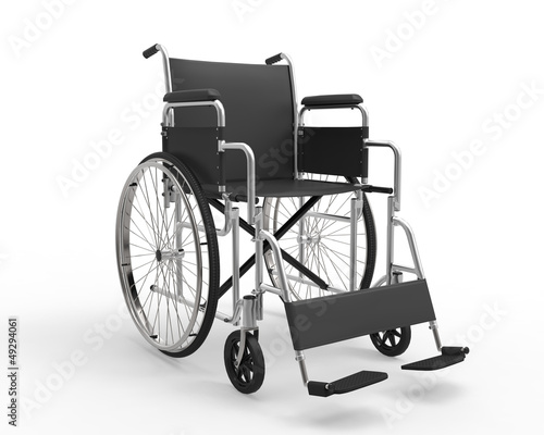 Wheelchair Isolated on White Background