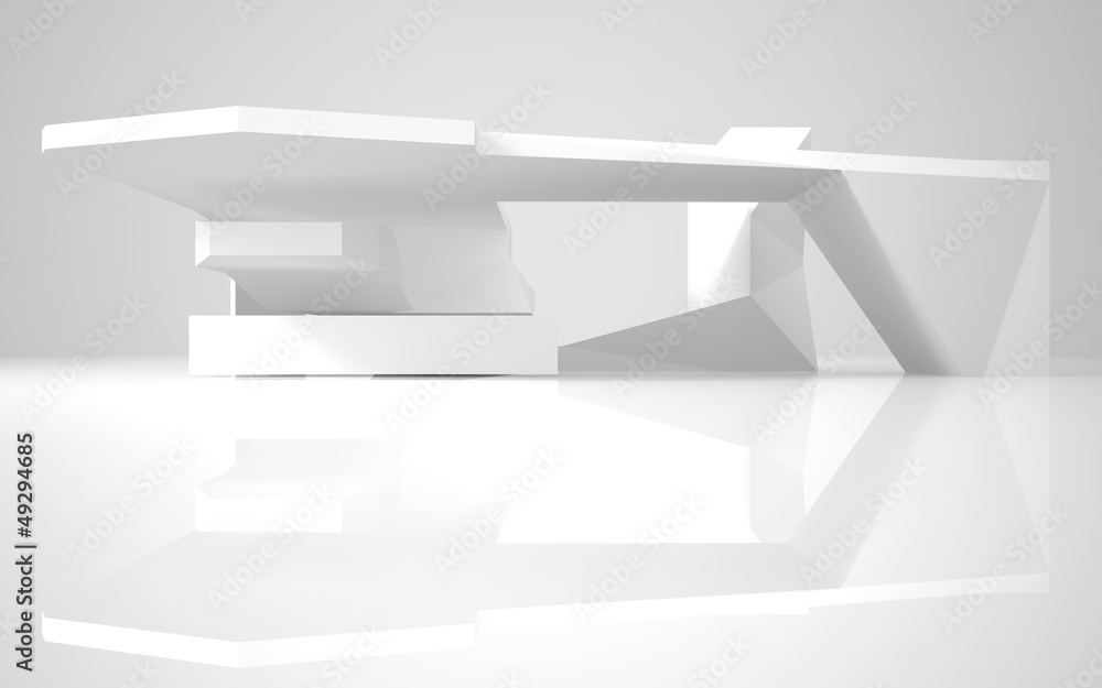 Abstract Architecture.Concept of a modern building Abstract Architecture.Concept of a modern building