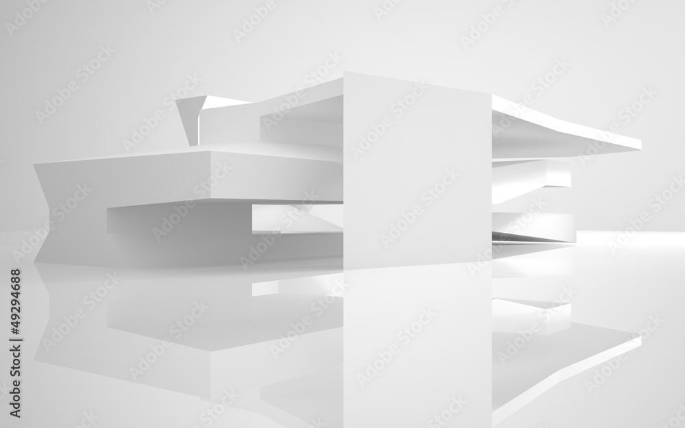 Abstract Architecture.Concept of a modern building