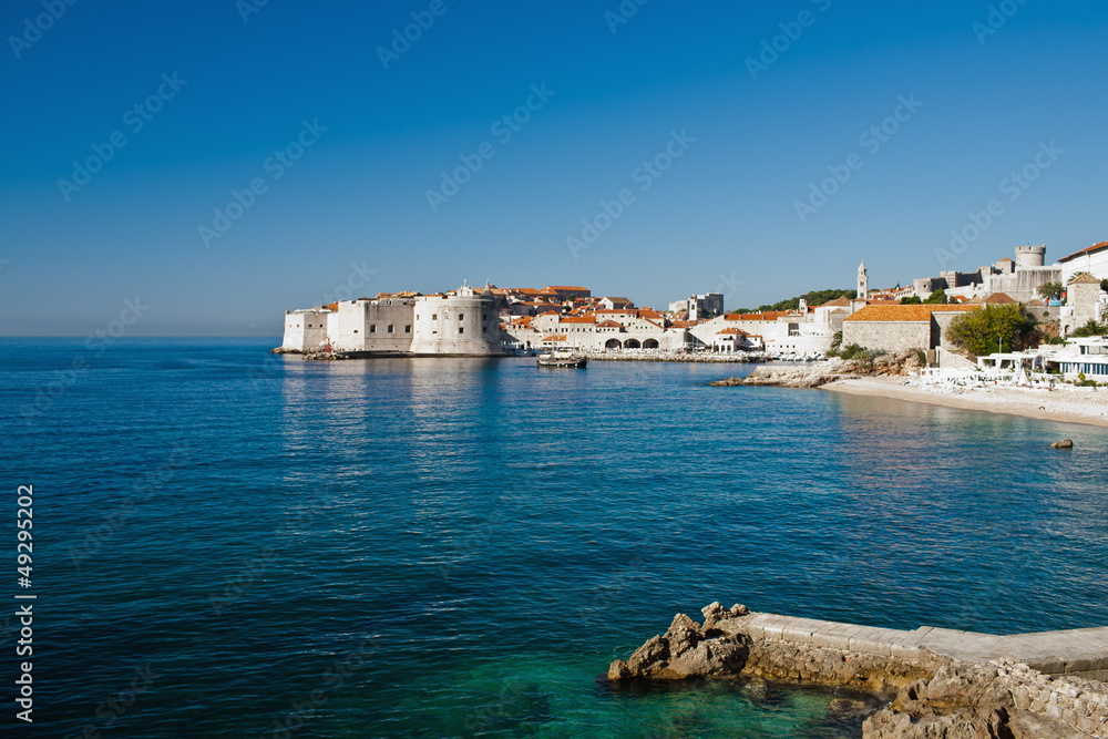 Adriatic sea, Dubrovnik old town, Croatia, Europe