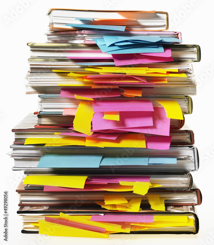 Fototapeta pile de dossier