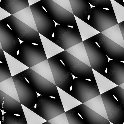 Grey seamless ornament.