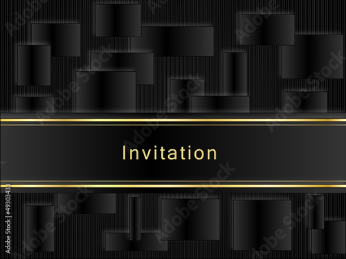 Black invitation