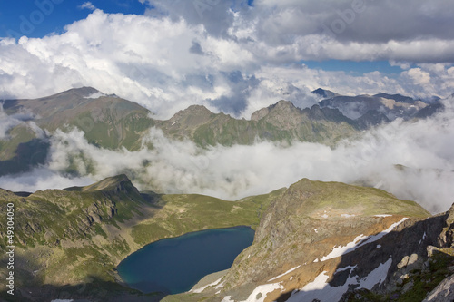 Fototapeta Naklejka Na Ścianę i Meble -  mountain plateau in a clouds