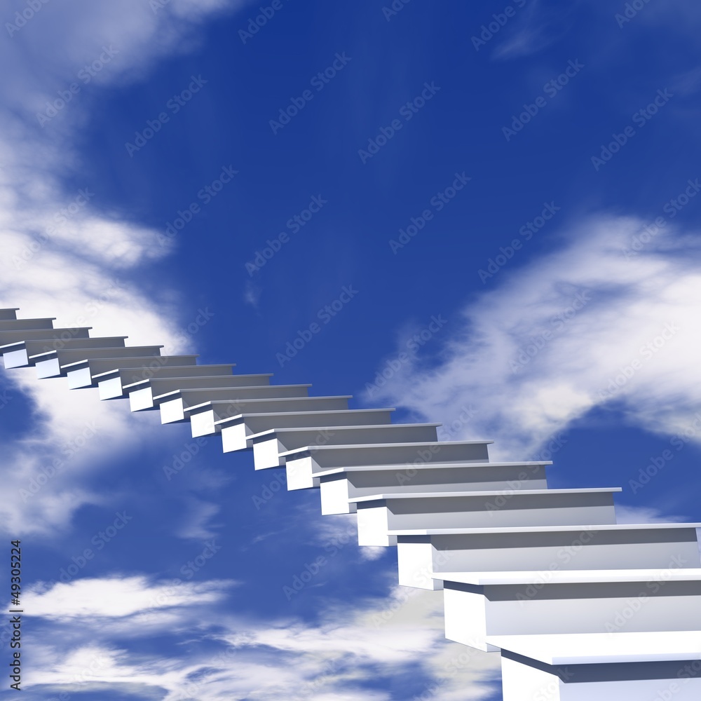 Treppe in den Himmel Stock Photo | Adobe Stock