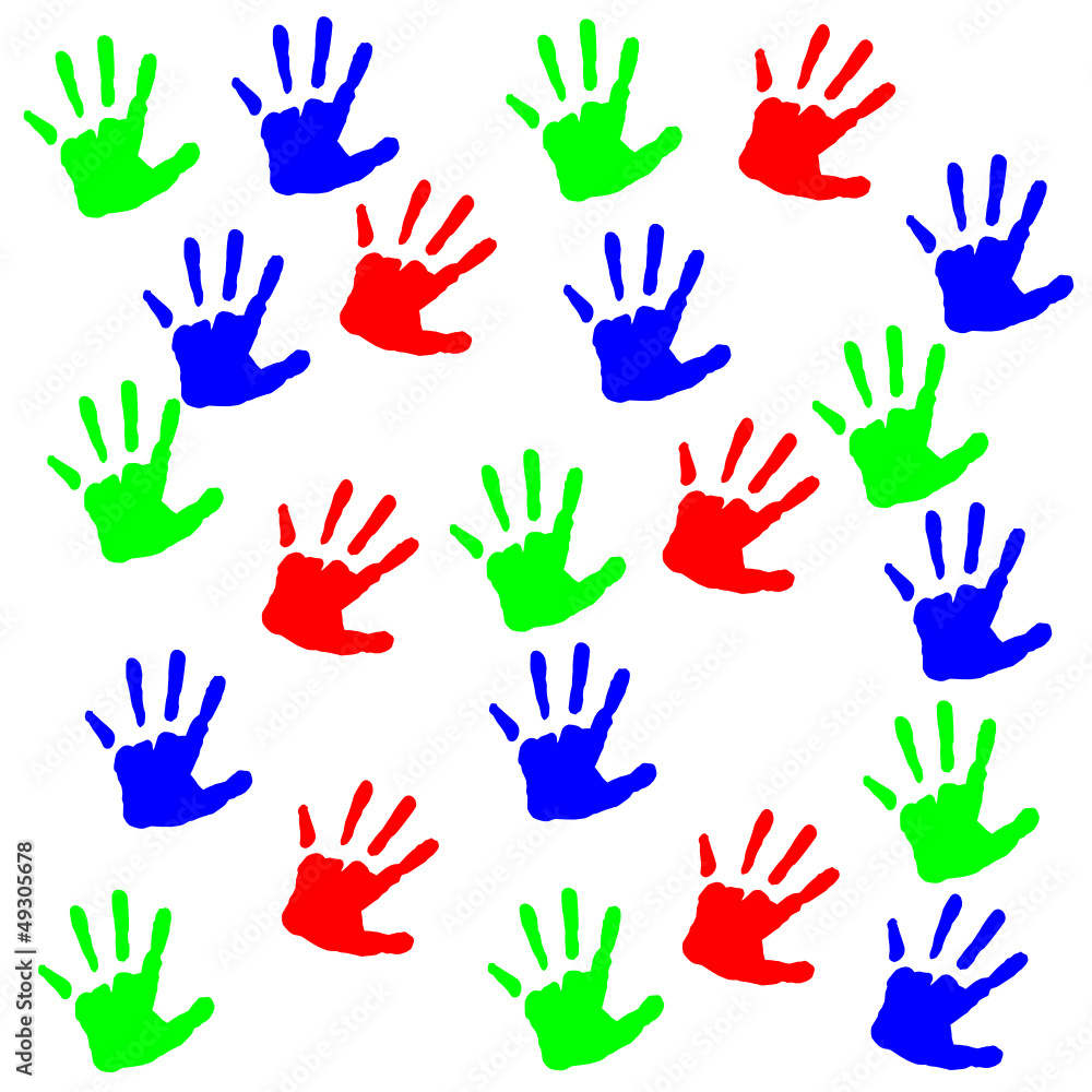 Handabdruck Kinderhände Handabdruck Kinderhände