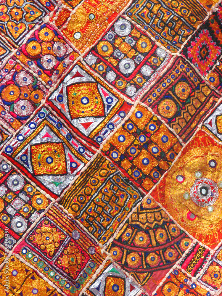 Inde - Patchwork en tissus