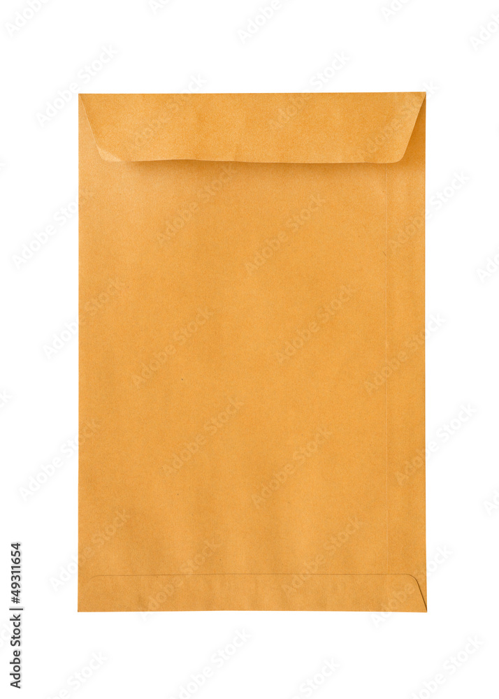 Brown envelope isolated on white background Brown envelope isolated on white background