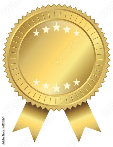 Goldvignette mit Sternen