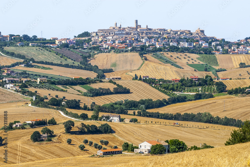 Fototapeta premium Panoramic view of Potenza Picena