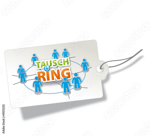 Tauschring Etikett Preisschild alternative ökonomie