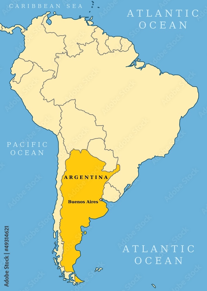 Argentina locator map