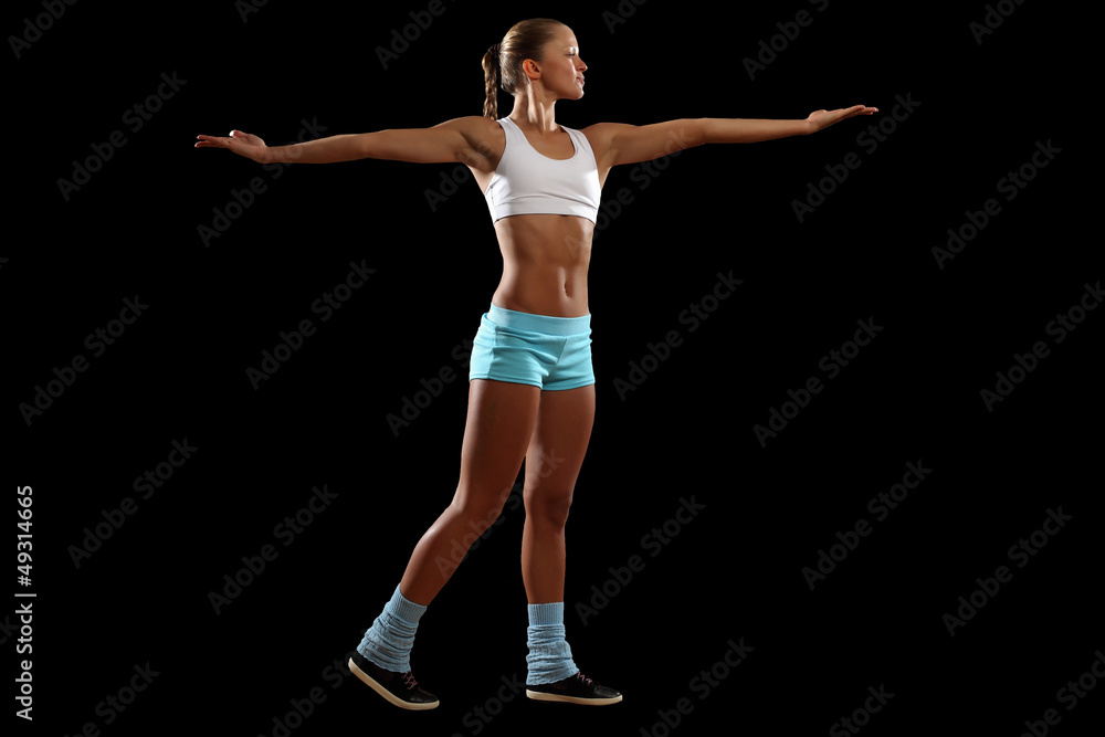 Obraz premium Fitness woman smiling