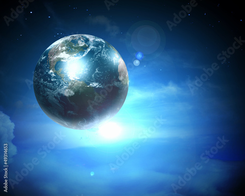 Image of earth planet in space #49314653