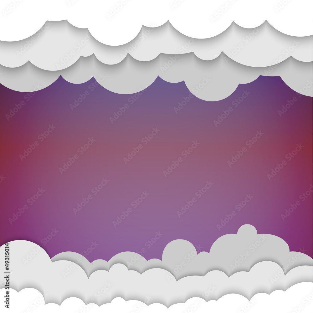 Clouds with place for a text