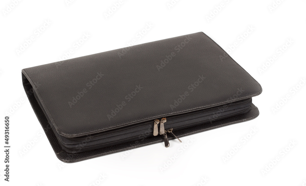 Leather diary with a zipper Leather diary with a zipper