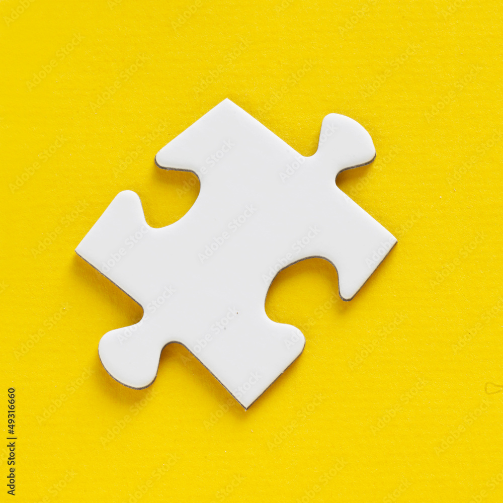 Jig Saw Puzzle - One Piece on Yellow Jig Saw Puzzle - One Piece on Yellow