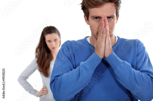 Couple arguing