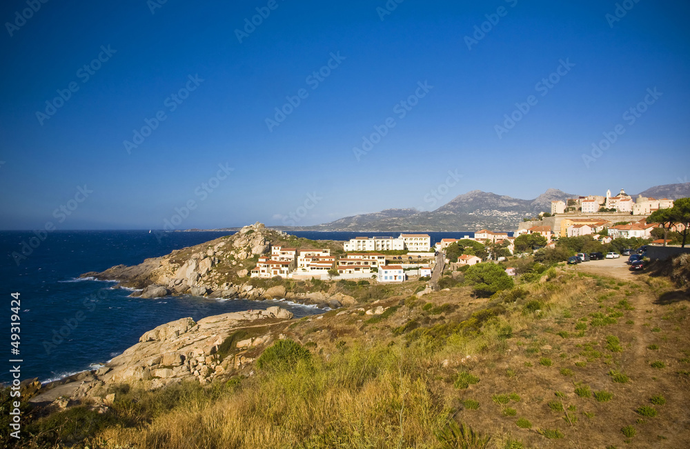 Calvi Town in Corsica island, France