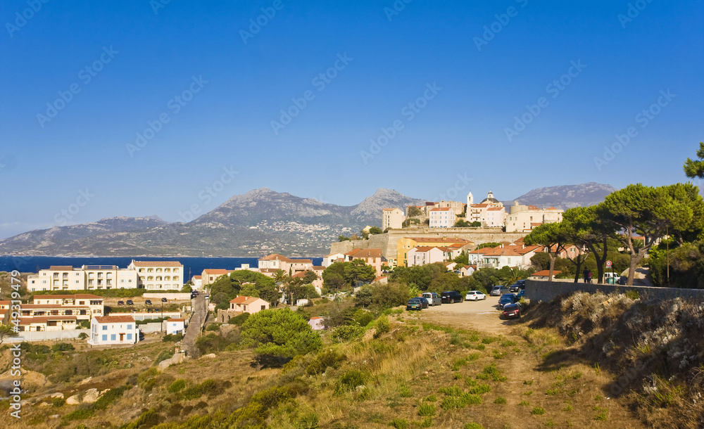 Calvi Town in Corsica island, France