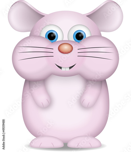 kleiner rosa Hamster
