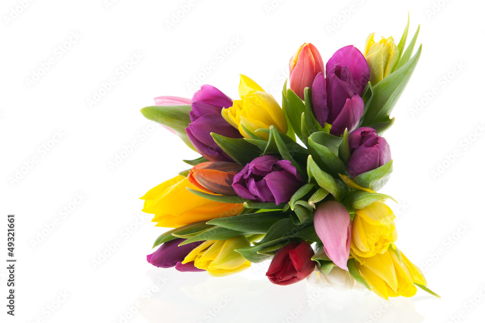 Obraz premium Colorful bouquet tulips