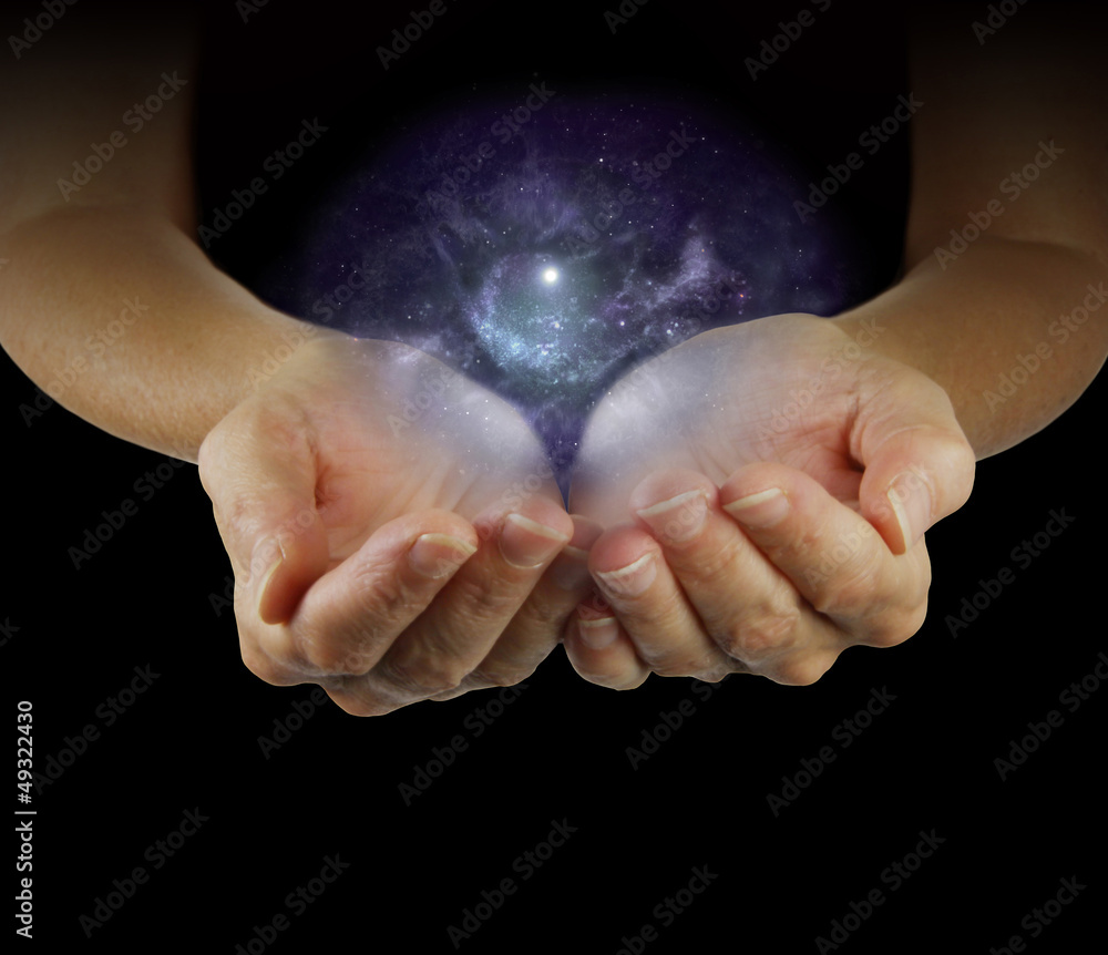 Naklejka premium Holding the Galaxy