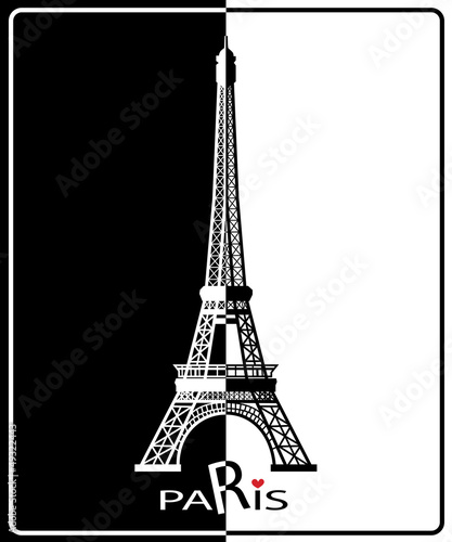 Fototapeta Naklejka Na Ścianę i Meble -  Eiffel Tower in Paris , Europe