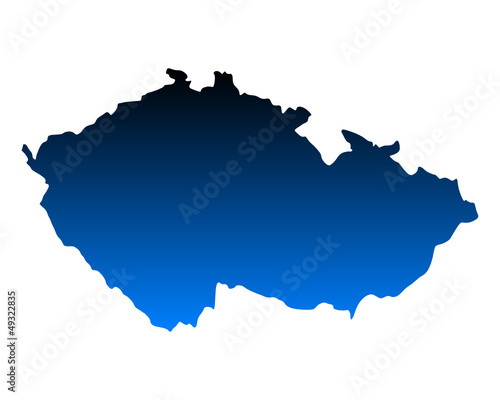 Karte von Tschechien