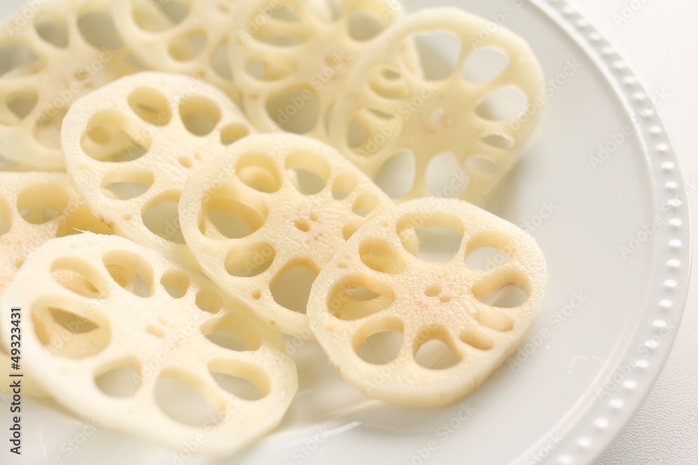 sliced lotus root for cooking image sliced lotus root for cooking image