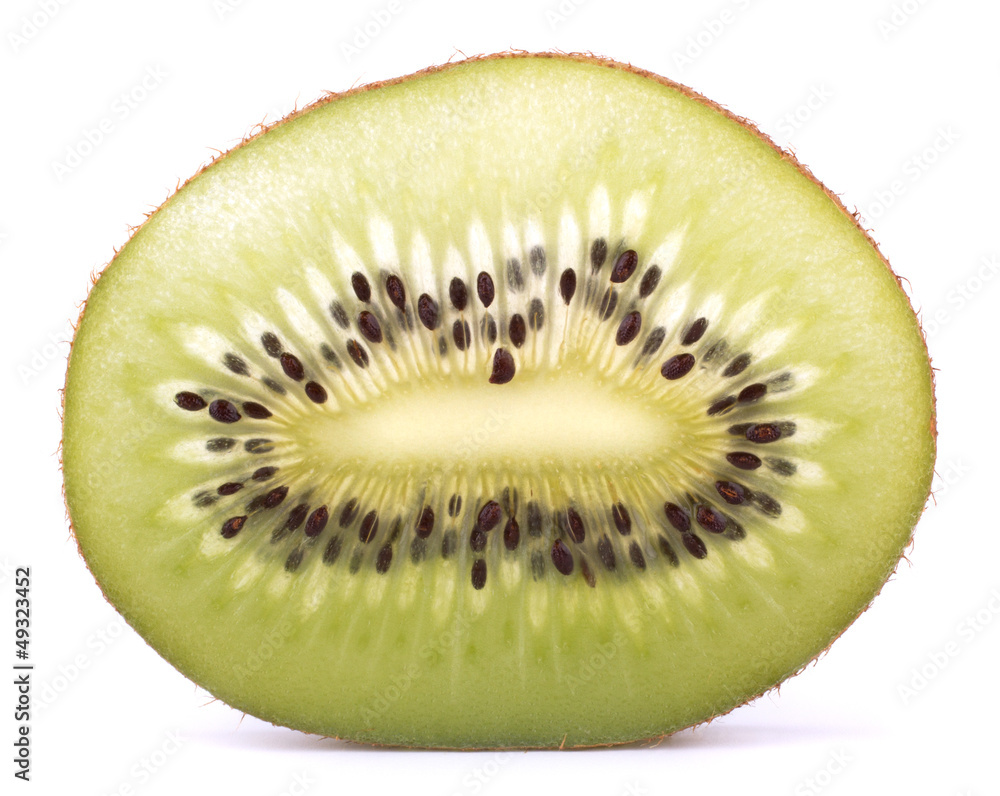 slices of kiwi isolated on white background. slices of kiwi isolated on white background.