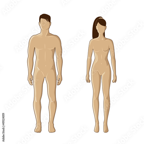 Male and female mannequins