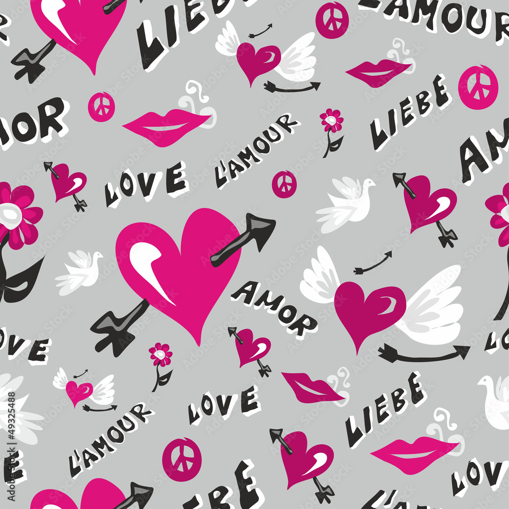 Valentine love pattern Valentine love pattern