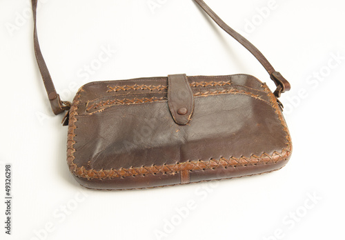 brown women bag isolated on...