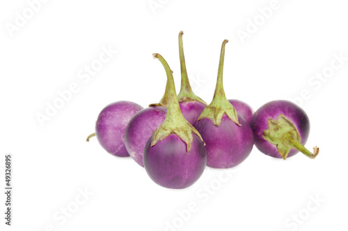 Eggplant  on white background