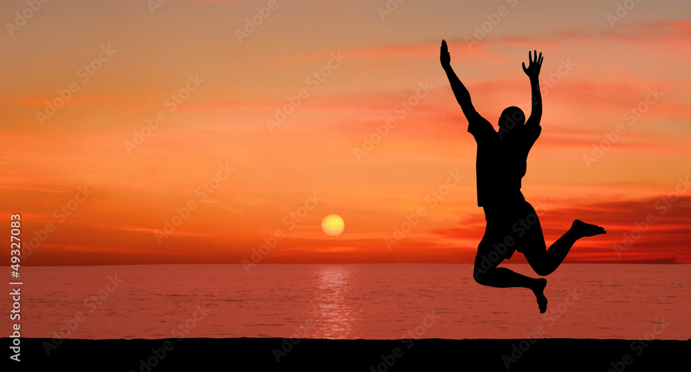 Jump at sunset