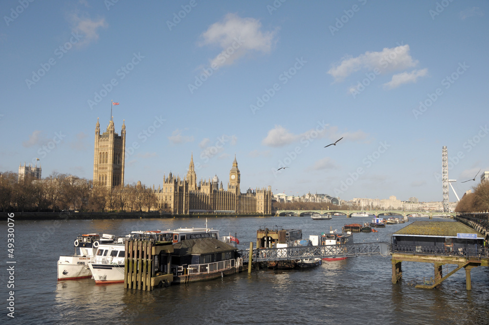 Palace of Westminster and River Thames
