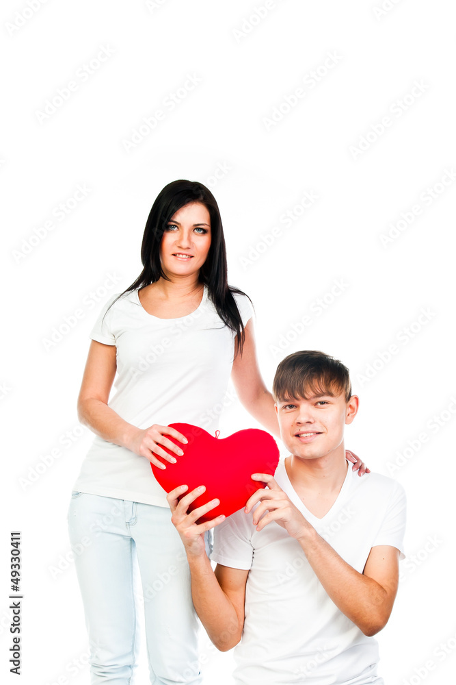 man gives a young and beautiful woman heart man gives a young and beautiful woman heart