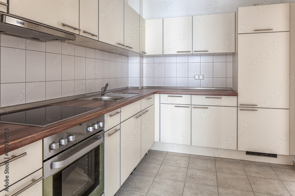 Fototapeta premium Küche, Einbauküche, Neubau, Wohnung