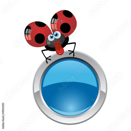 bottone coccinella